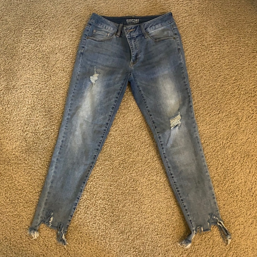 Distressed Denim Jeans